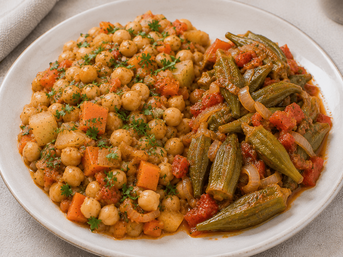 Rustic Chickpea Vegetable Casserole